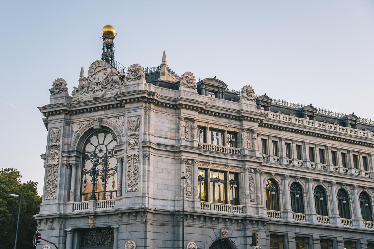 El Banco de España se encuentra enpleno centro de Madrid.