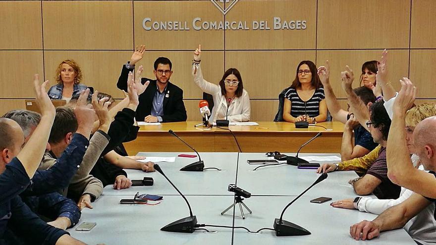 Celebració d&#039;un ple a la seu del Consell Comarcal del Bages, l&#039;octubre passat