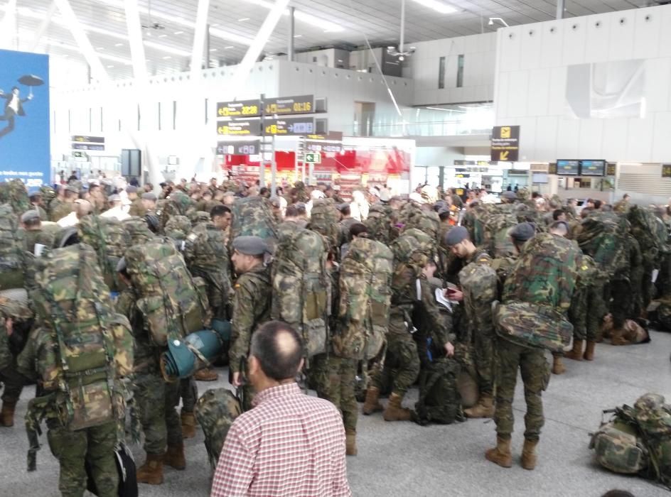 Salida de militares hacia Polonia desde Galicia