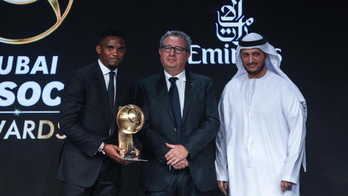 Samuel Etoo, embajador del Mundial de Catar