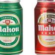 Una Mahou roja y otra verde