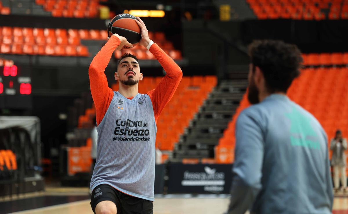 Entrenamiento previo al partido de Euroleague frente al Anadolu Efes Istanbul