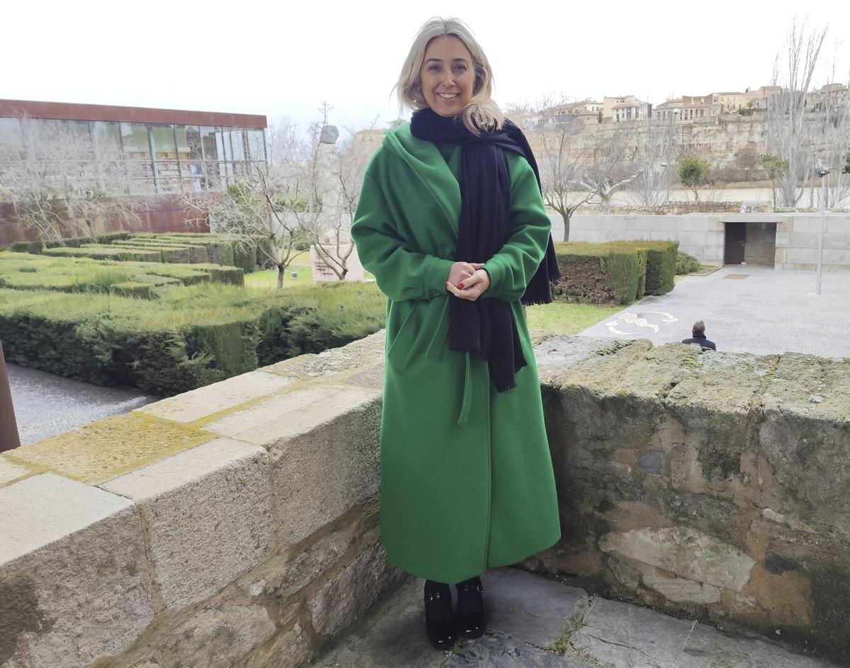 Isabel Ferreira, en la Fundación Rei Afonso Henriques de Zamora. | A. F.