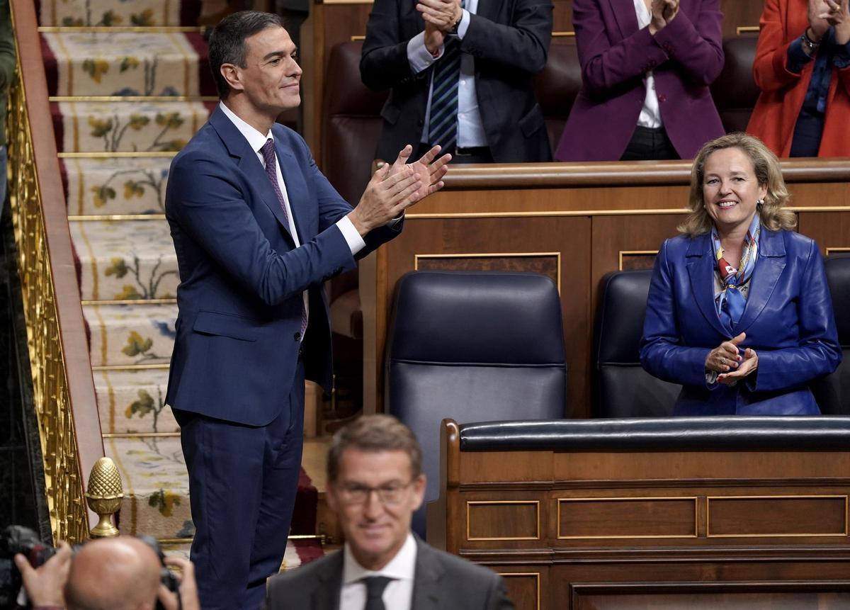 Sesión de investidura de Pedro Sánchez en el Congreso de los Diputados.