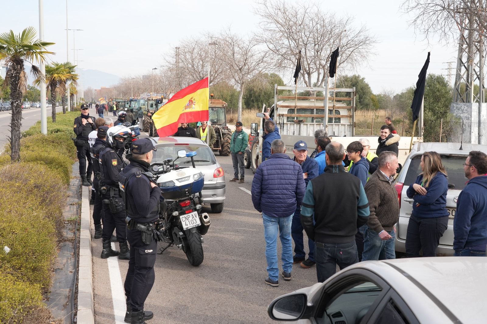 Las protestas de los agricultores de Castellón en imágenes