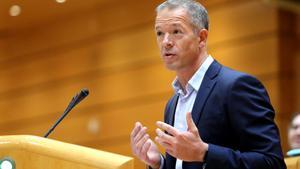 Madrid 27-10-2017 Pleno del Senado. Requerimiento del Gobierno al Senado de aprobación de las medidas a las que se refiere el articulo 155 de la Comstitución.En la foto. El portavoz Socialista Ander Gil. Imagen Juan Manuel Prats