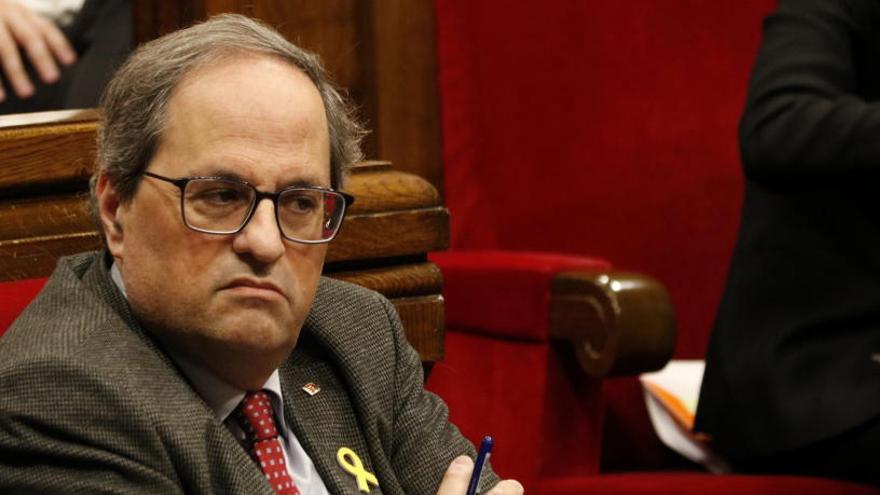 Torra, aquest dimecres al Parlament