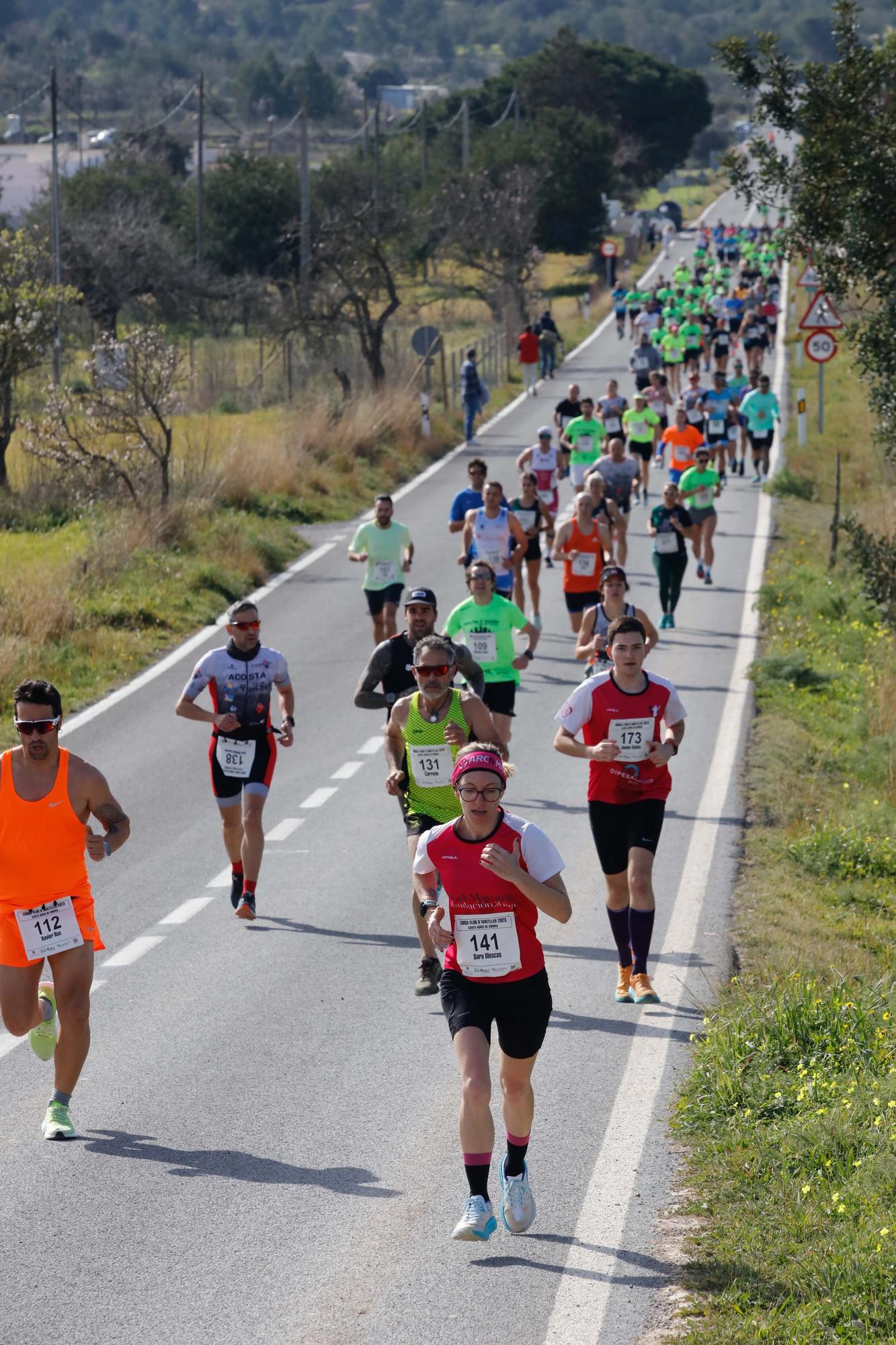 Galería de imágenes de los 250 atletas participantes en la Cursa de la Flor de l’Ametller en Ibiza