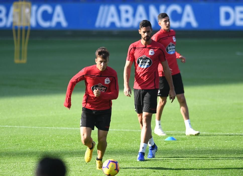 El Dépor entrena a Riazor antes de recibir al Reus