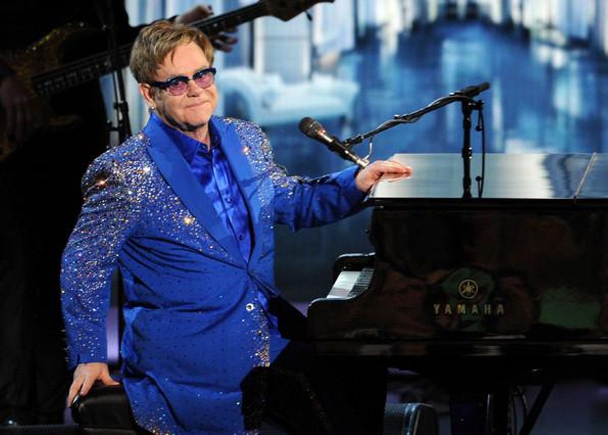 Elton John, durant la seva actuació a la gala dels Emmy.