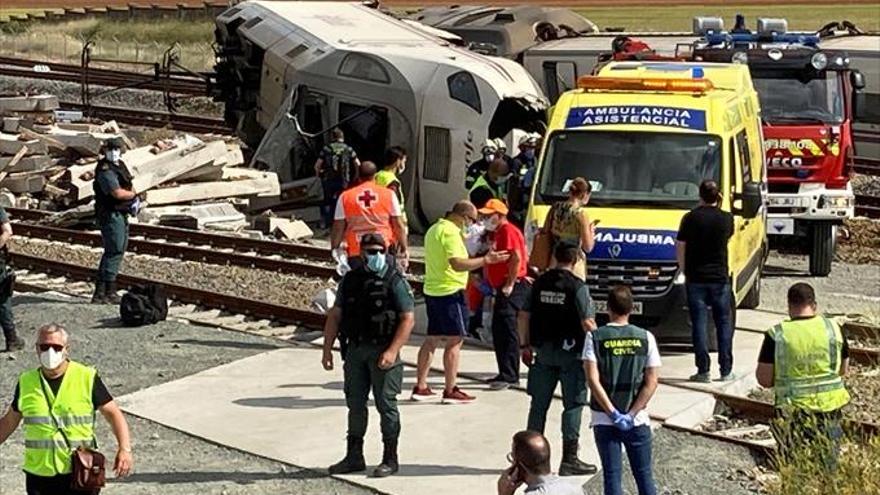 Fallecen dos hombres de 32 y 89 años en el accidente de un Alvia