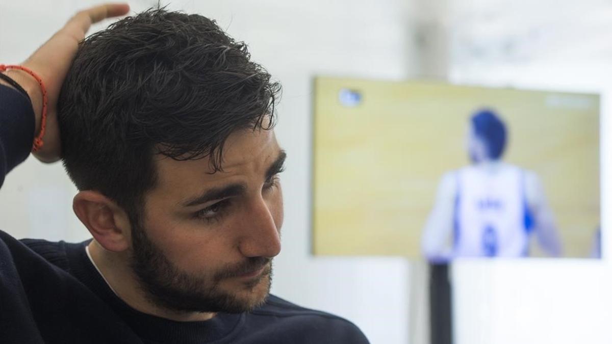 Ricky Rubio, en la conversación con este diario en el acto de presentación de su campus