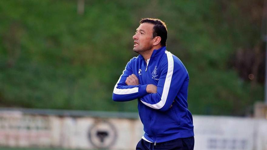 Chuchi, durante el partido ante el Sporting B.