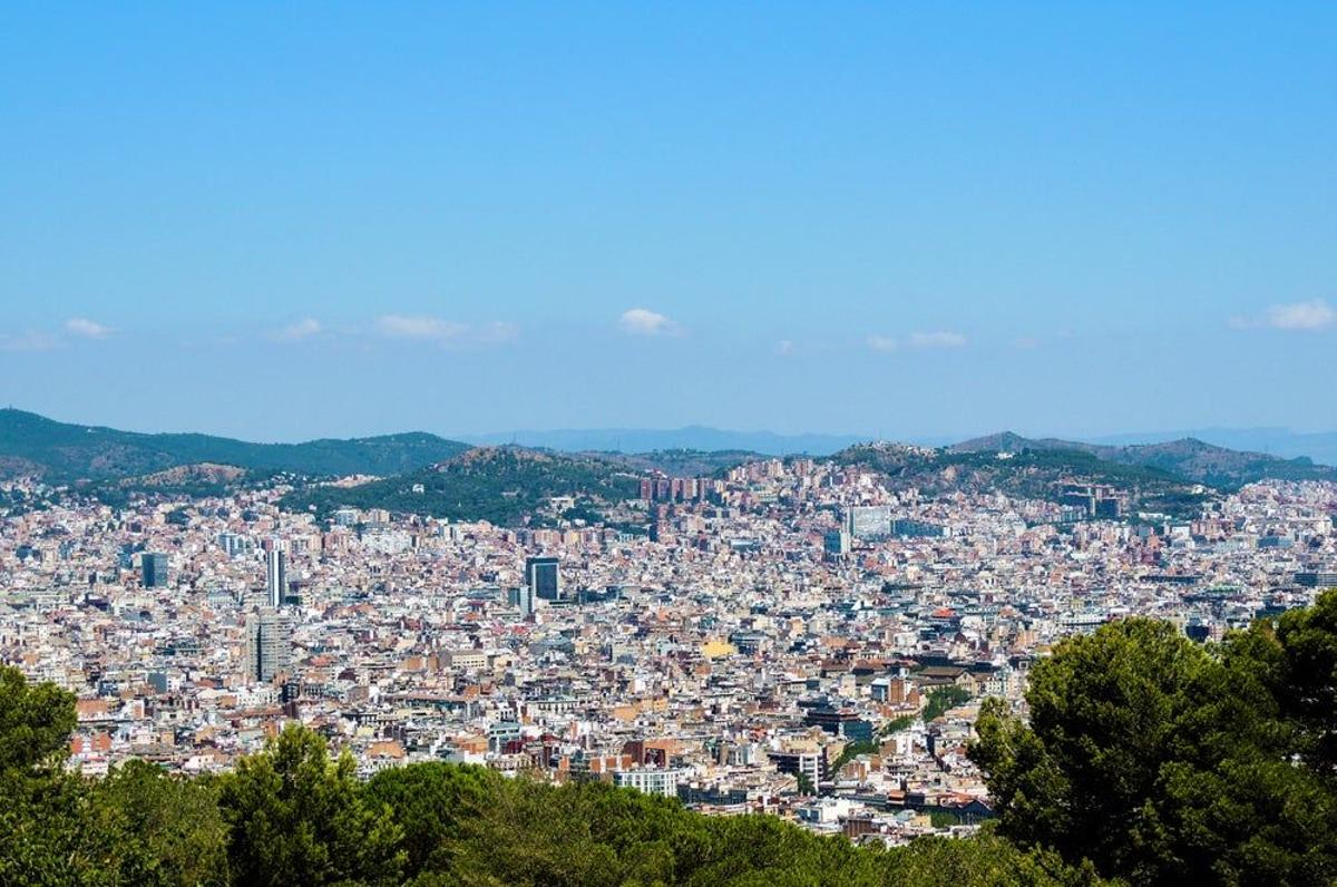 Vista de Barcelona desde Montjuic