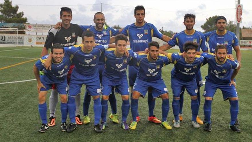 Alineación que jugó en Santa Eulària esta pretemporada.