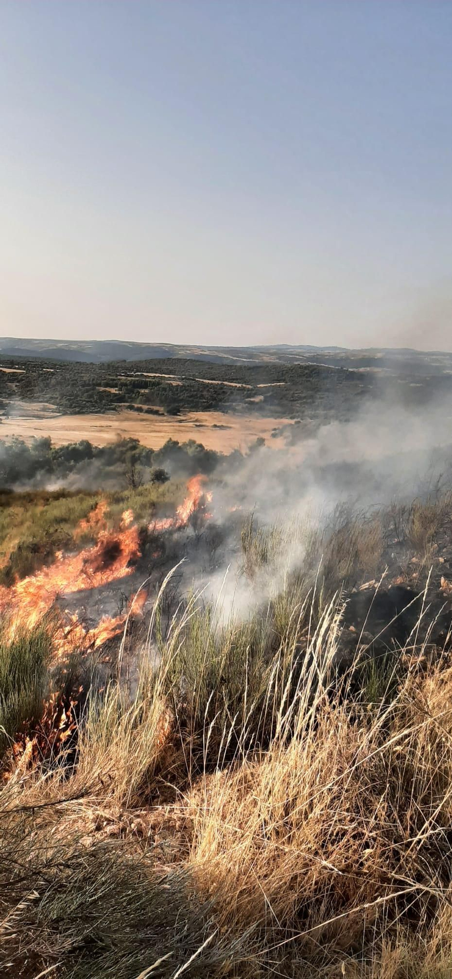 Incendio declarado en Figueruela de Abajo