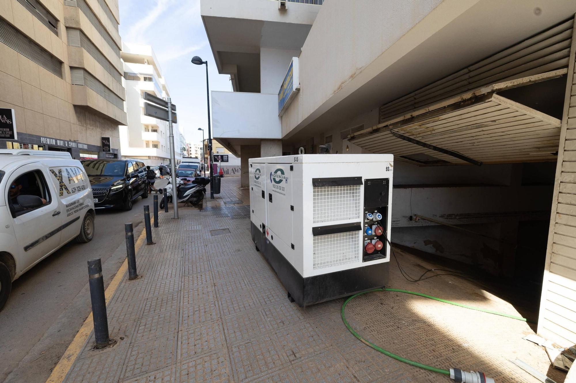 Así siguen los negocios afectados por la dana en Ibiza.