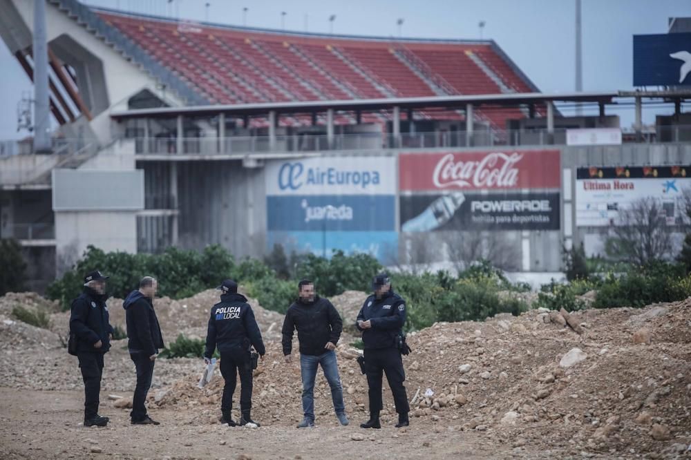 Unos niños encuentran huesos humanos en un descampado de Palma