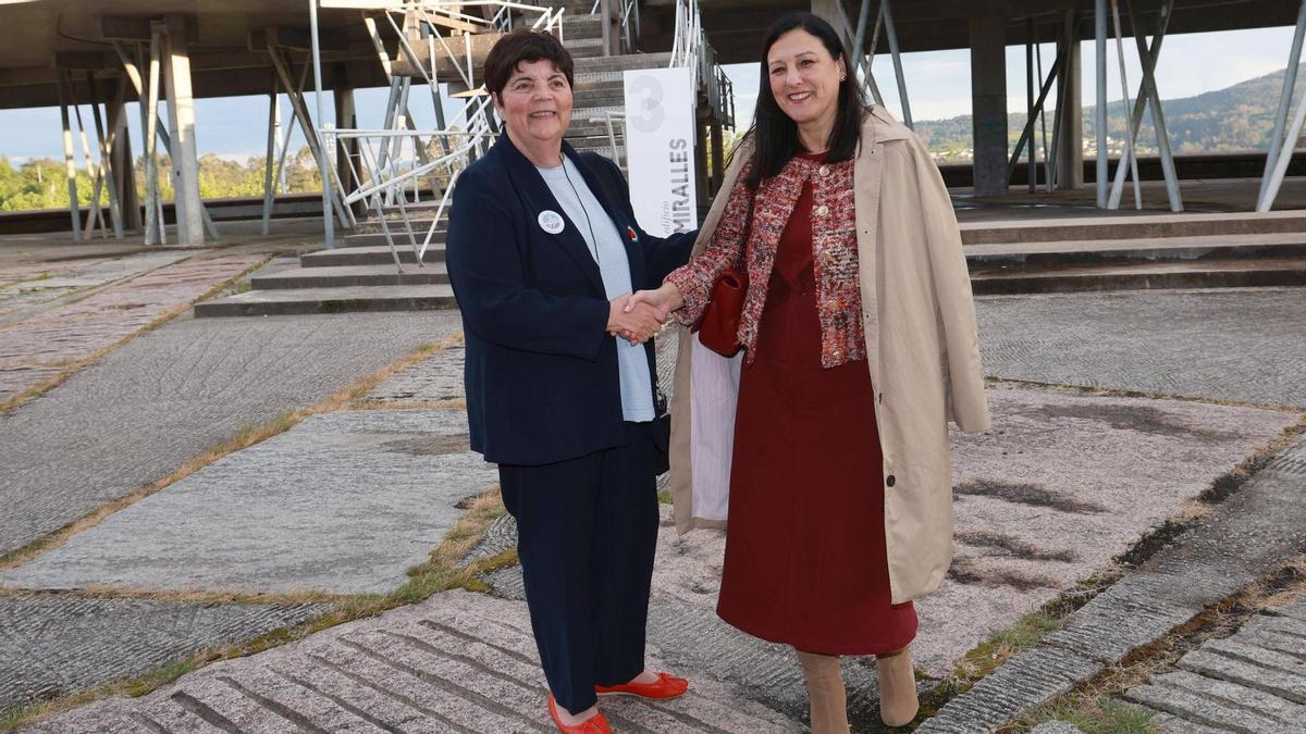 Carmen García Mateo y Belén Rubio, tras conocer los resultados de la primera vuelta.