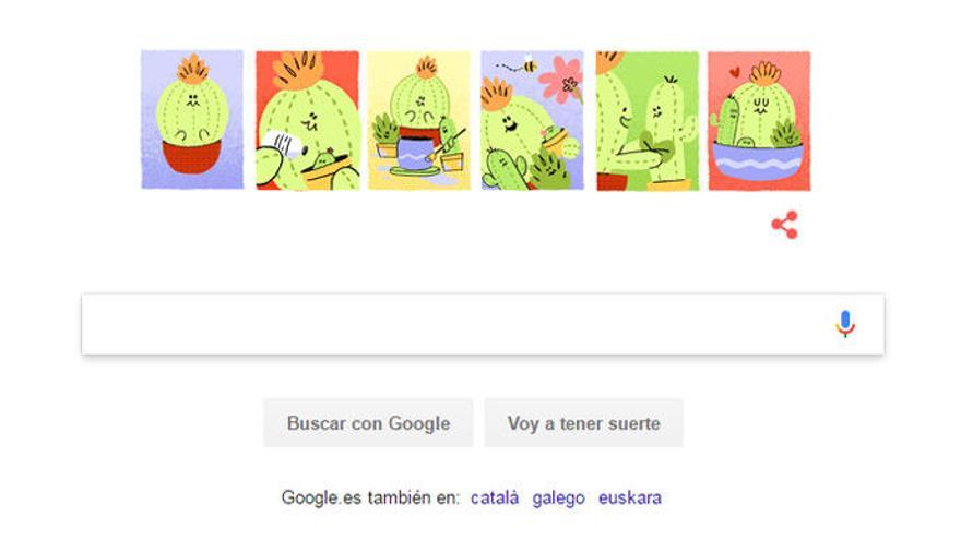 Día de la Madre en el doodle de Google.