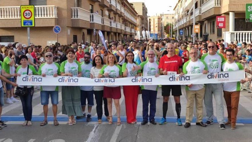 Una imagen de la inauguración de la carrera celebrada en Alboraia.