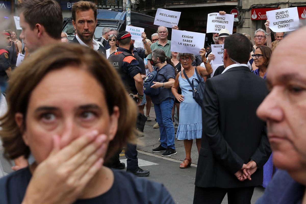 Homenaje a las víctimas del atentado del 17-A, en Barcelona