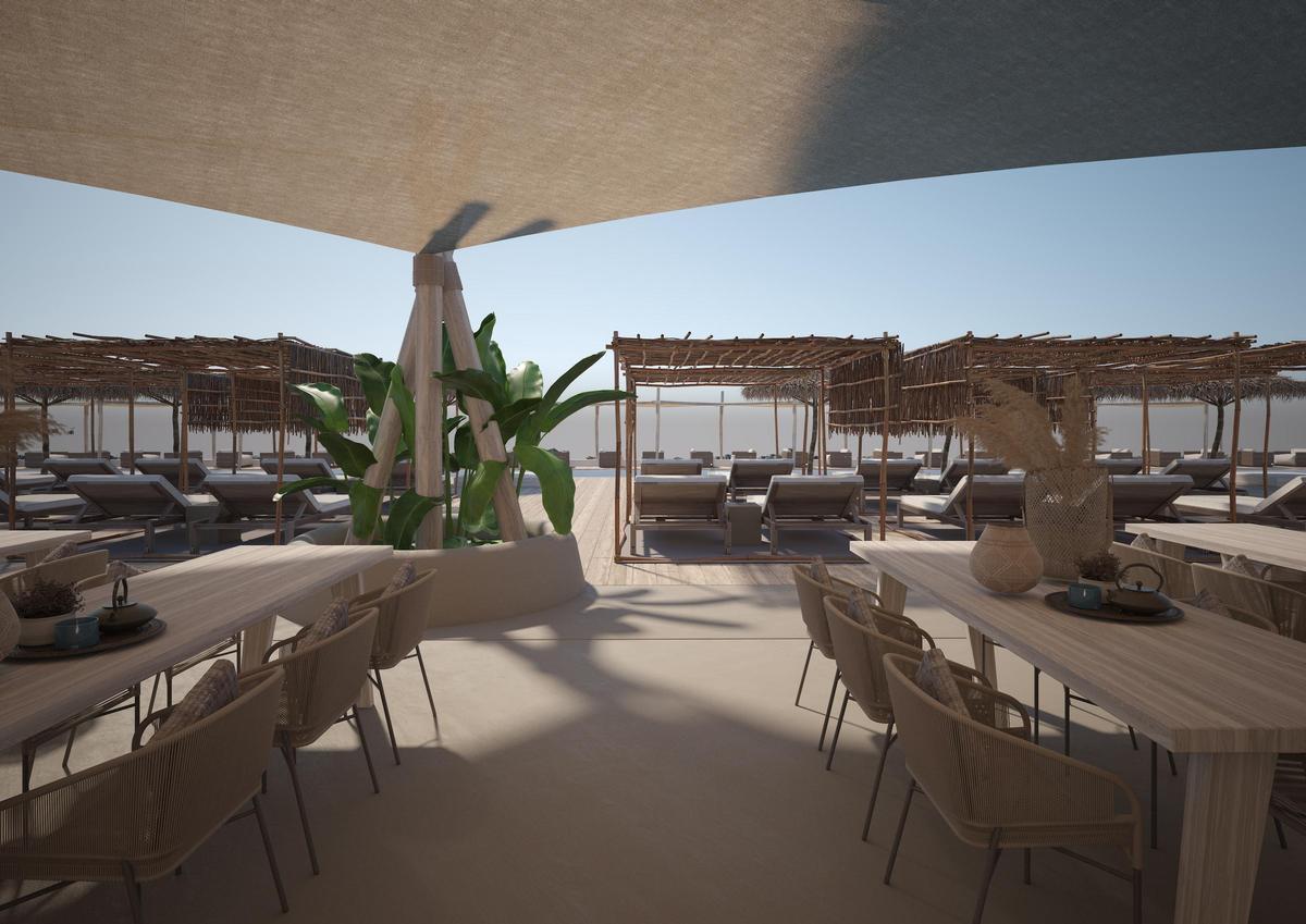 El complejo de 3.500 metros cuadrados tendrá áreas de restauración, ‘pool bar’, ‘rooftop bar’ y piscina.