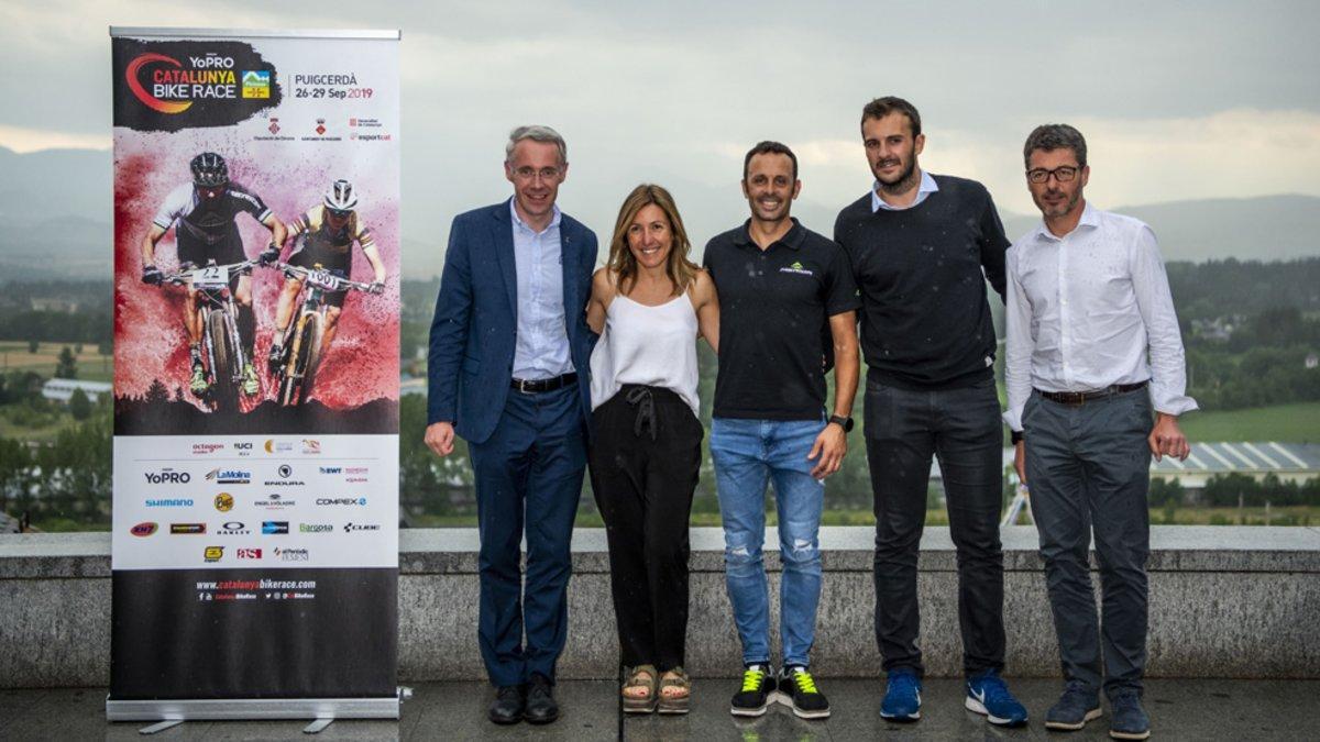 Acto de presentación de la 'YoProCatalunya Bike Race'