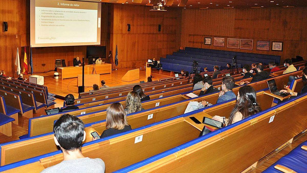 El Claustro se desarrolló de forma simultánea en los tres campus. En la imagen, Económicas.