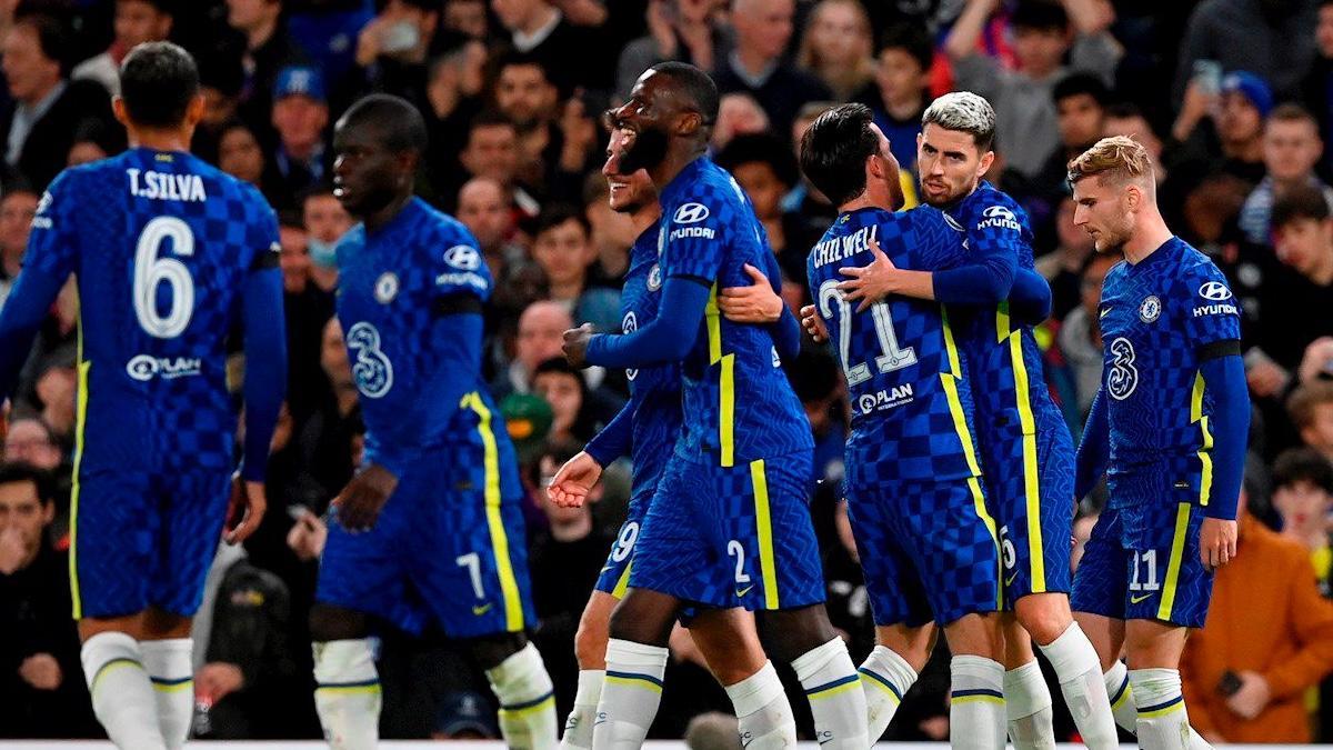 Los jugadores del Chelsea celebrando un tanto