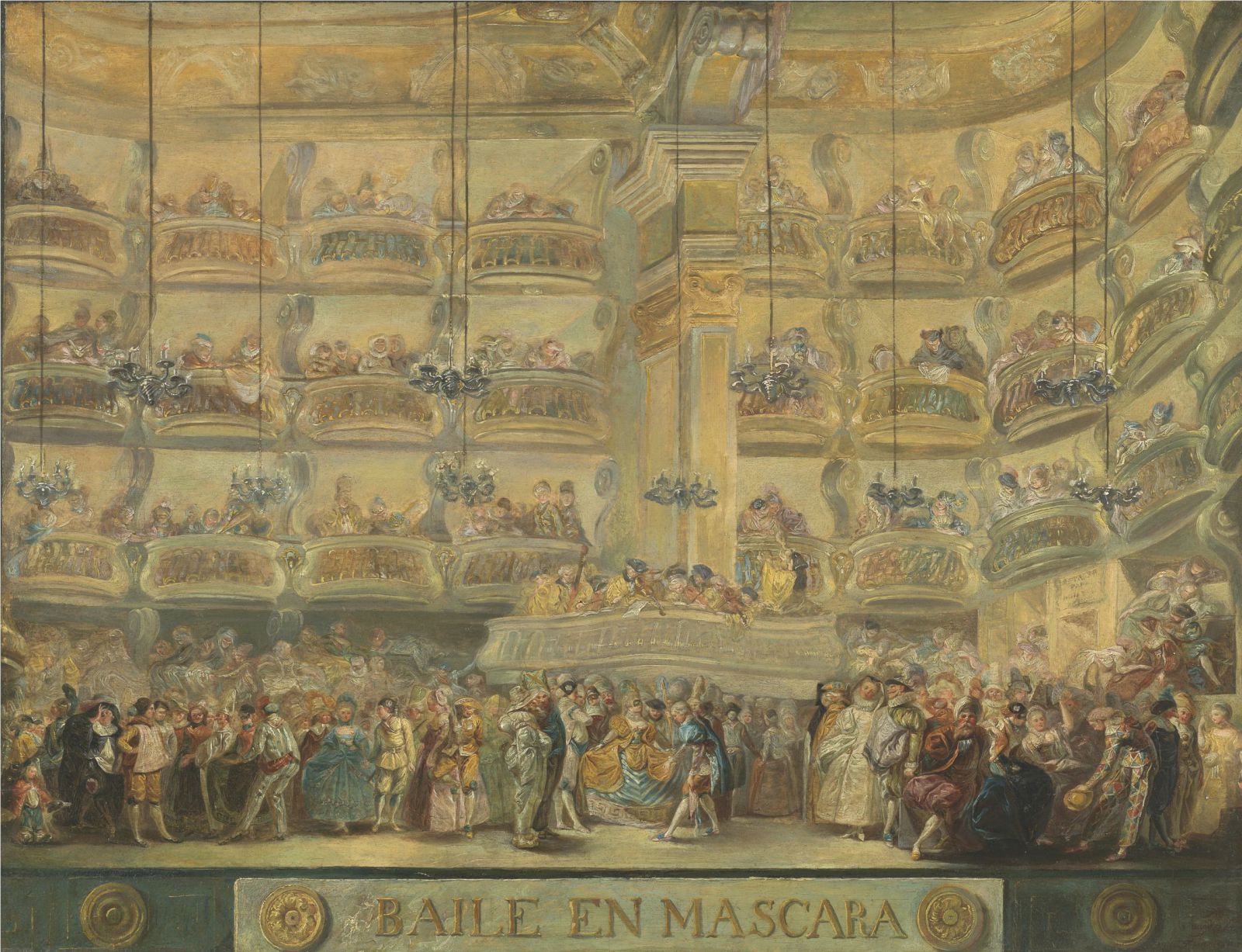 “Baile en máscara”.