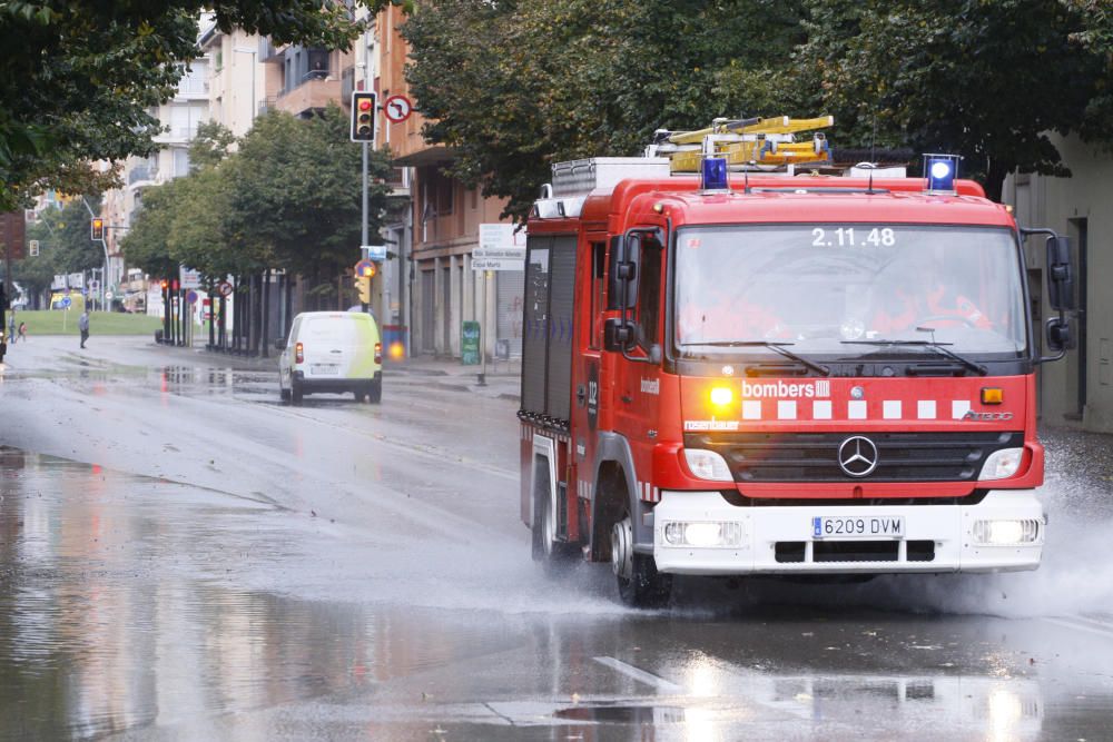 Efectes de la pluja a la ciutat de Girona