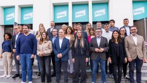 La candidatura la dirección de Junts per Catalunya liderada por Carles Puigdemont y Jordi Turull
