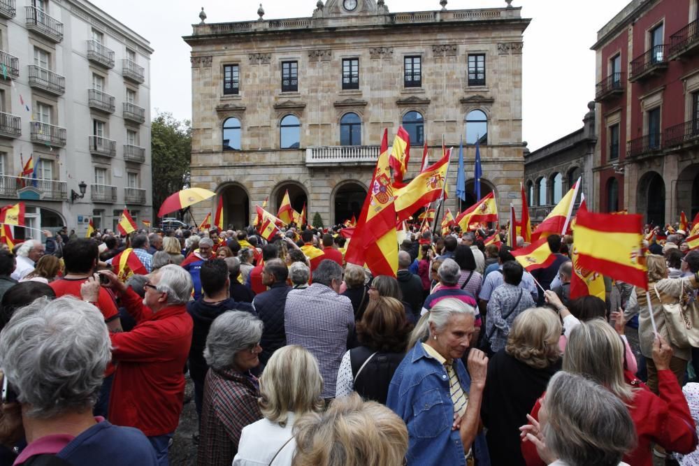 Manifestación en Gijón por la unidad de España