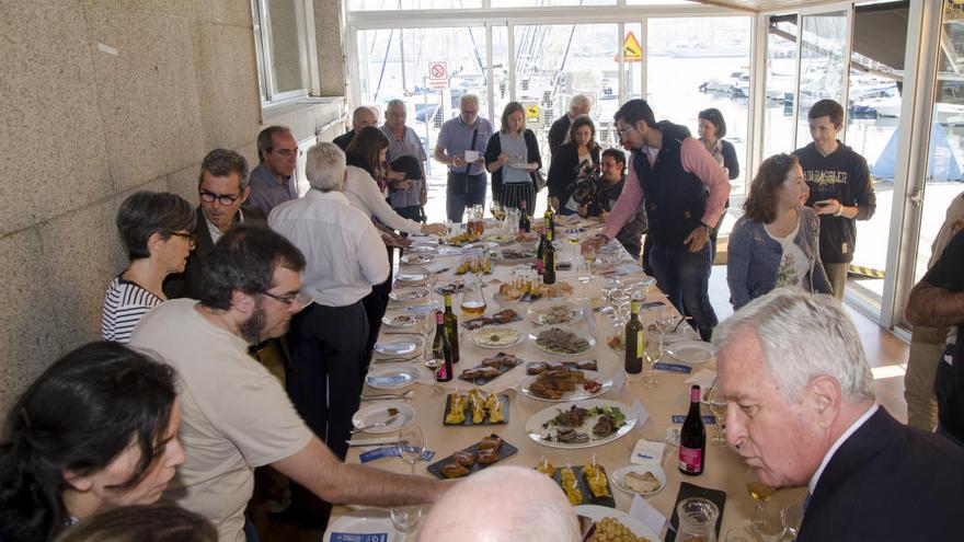 Degustración tras la presentación.