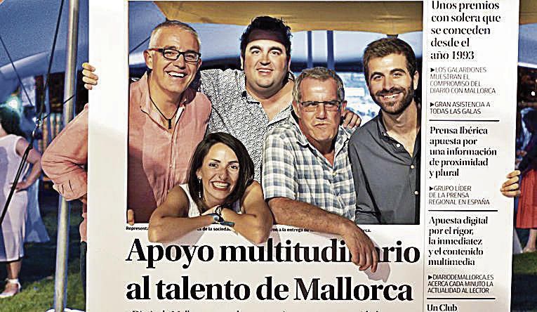 Jaume Vallés, Elena García, Sebastià Adrover, Ricard Cabot y Miguel Chacártegui, equipo de deportes del diario.