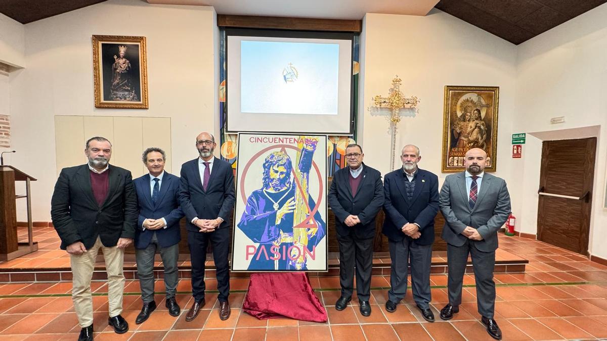 Presentación del cartel conmemorativo del cincuentenario de Jesús de la Pasión, obra de José Carlos Torres.