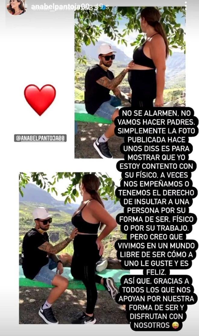 El novio de Anabel Pantoja aclara lo de la foto ¿embarazada?