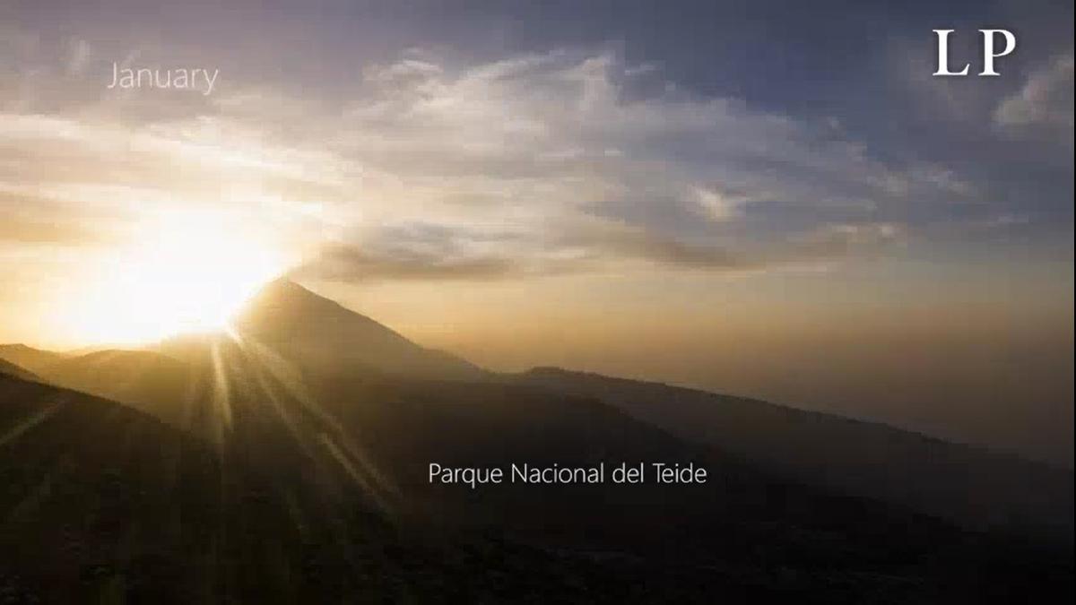 Time-lapse de los atardeceres del 2020 desde el Parque Nacional del Teide