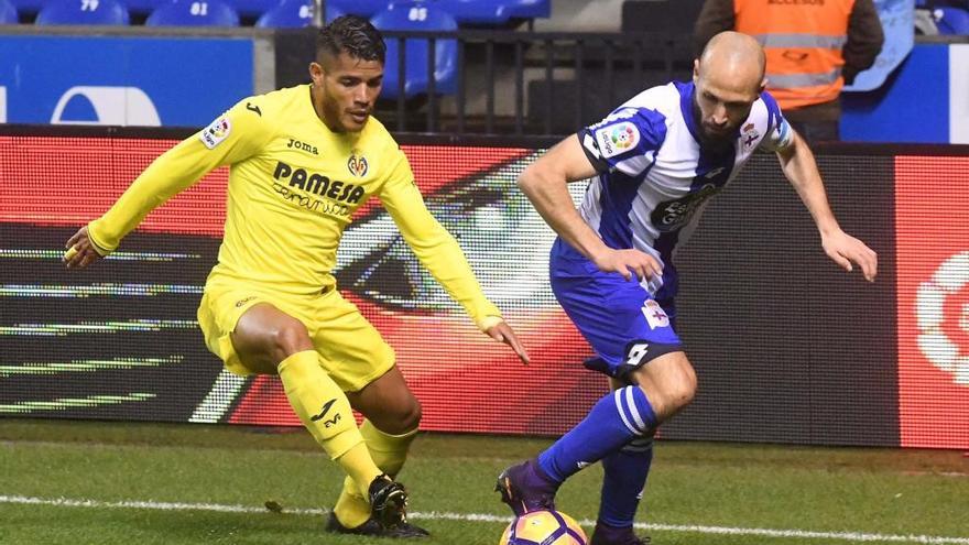 Laure, en el partido contra el Villarreal