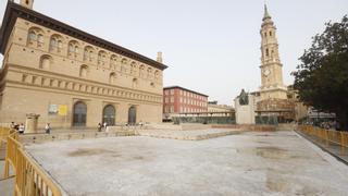 Arreglar las filtraciones de la fuente de Goya de la plaza del Pilar podría costar hasta un millón de euros