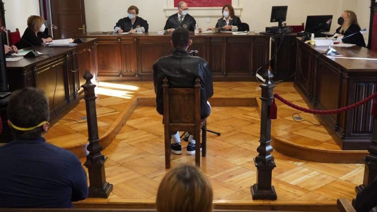 El condenado, en el juicio de la Audiencia.