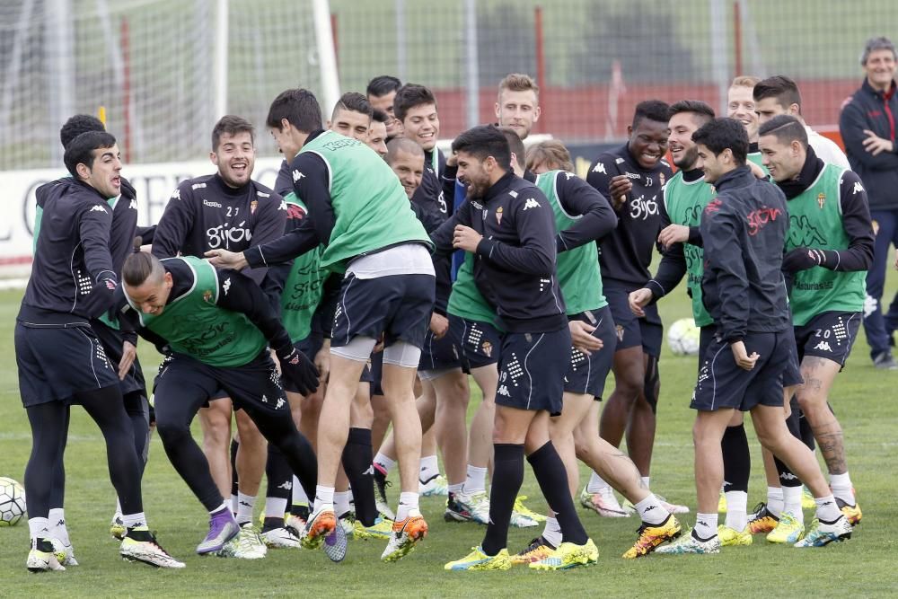 Entrenamiento del Sporting