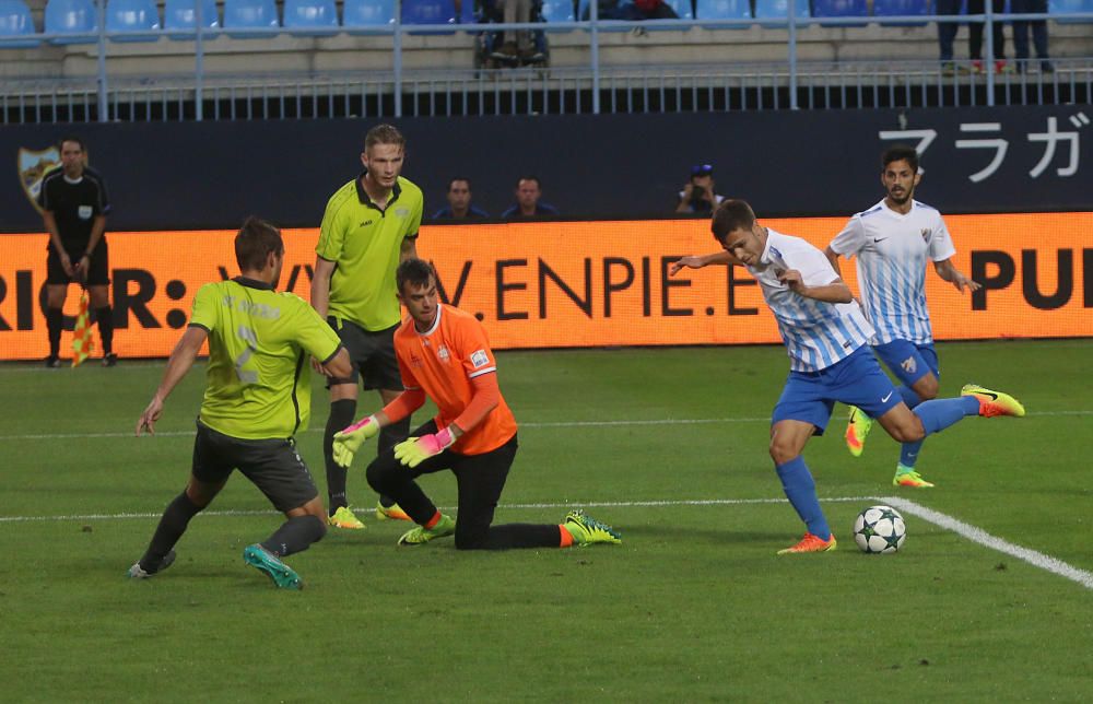 El Málaga juvenil golea al Nitra eslovaco (5-0) en la Youth League