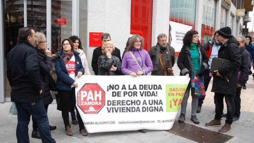 Manifestación de la PAH de Zamora.