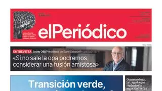 La portada de EL PERIÓDICO del 23 de marzo de 2025