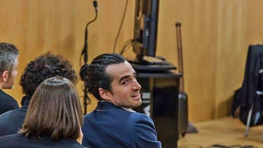 Alberto G. S., fundador de Seriesyonkis, en el juicio, en 2019.  | // EFE