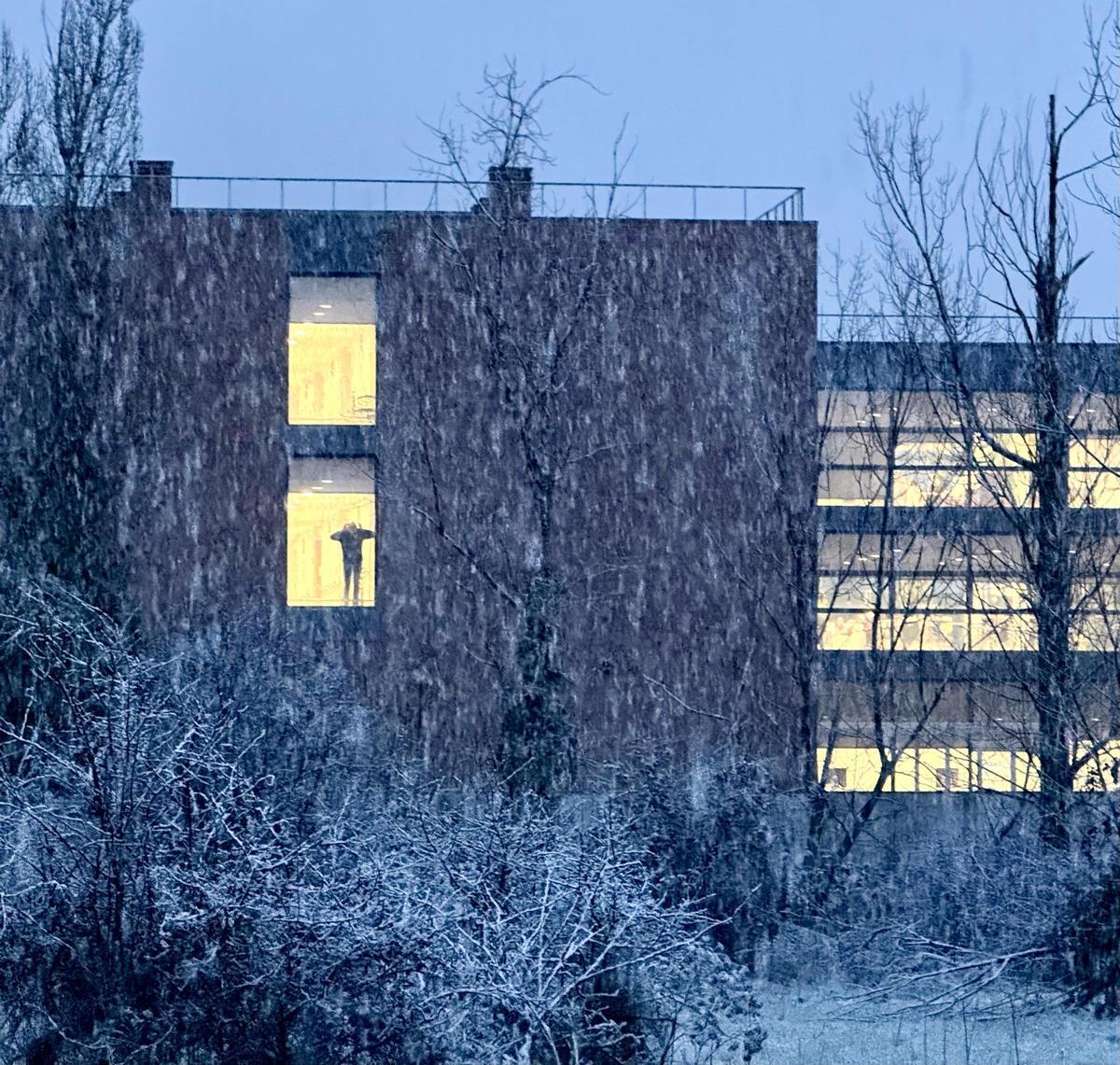 Nieve sobre Valladolid