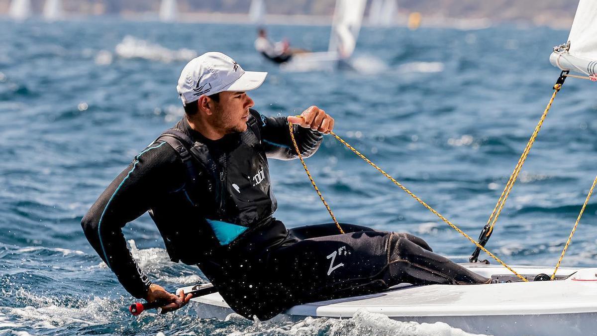 Joel Rodríguez en plena competición esta temporada