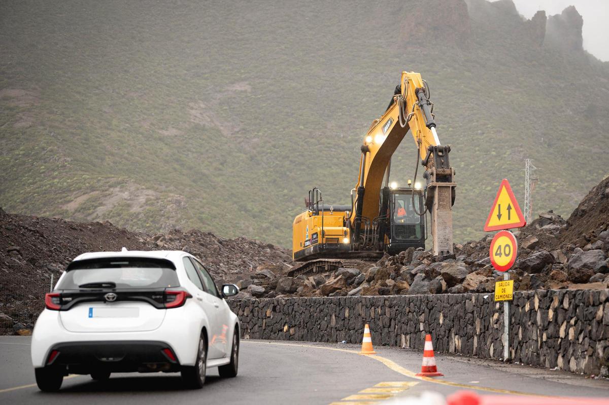 Obras del túnel de Erjos.